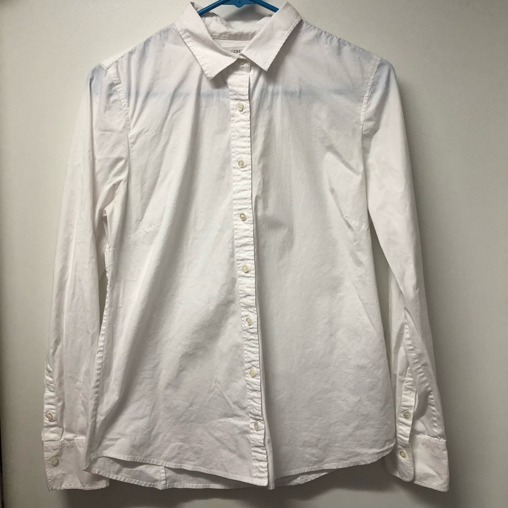 White J. Crew button down - Medium